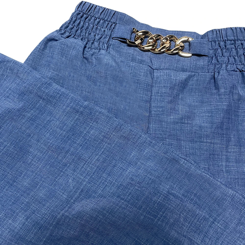 High Waist Wide Leg Summer Chic Pants By Pave Hawk