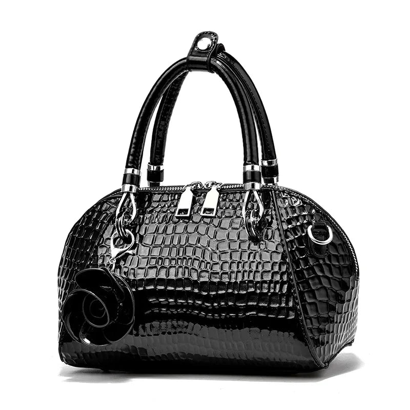 Yellow Crocodile Pattern Women Purse by Weixier