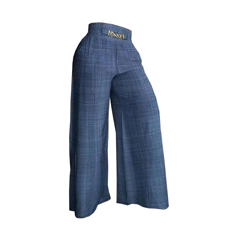 High Waist Wide Leg Summer Chic Pants By Pave Hawk