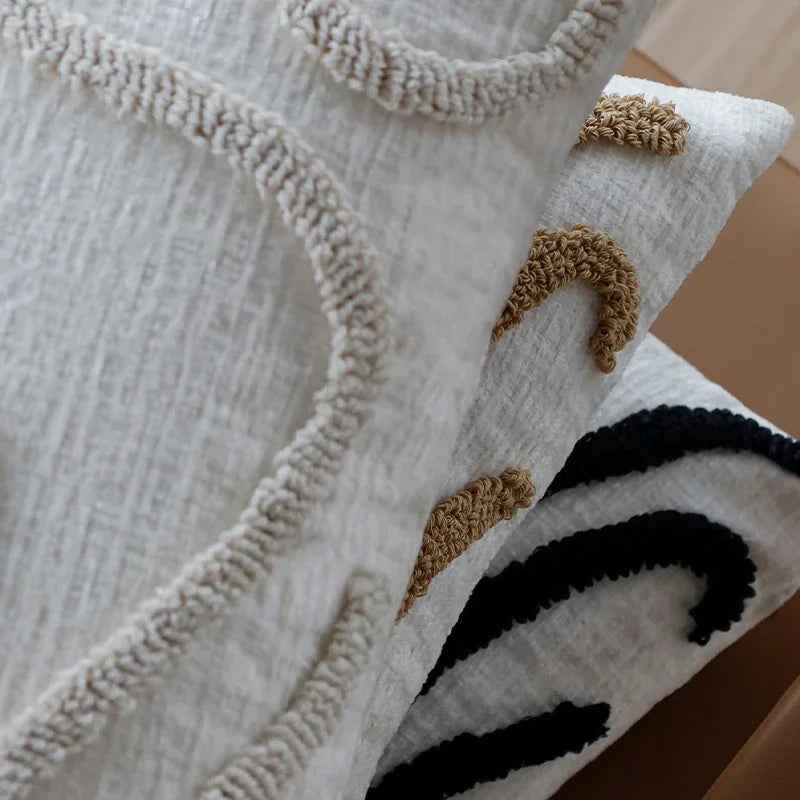 Boho Style Chenille Throw Pillow