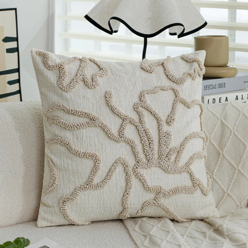 Boho Style Chenille Throw Pillow