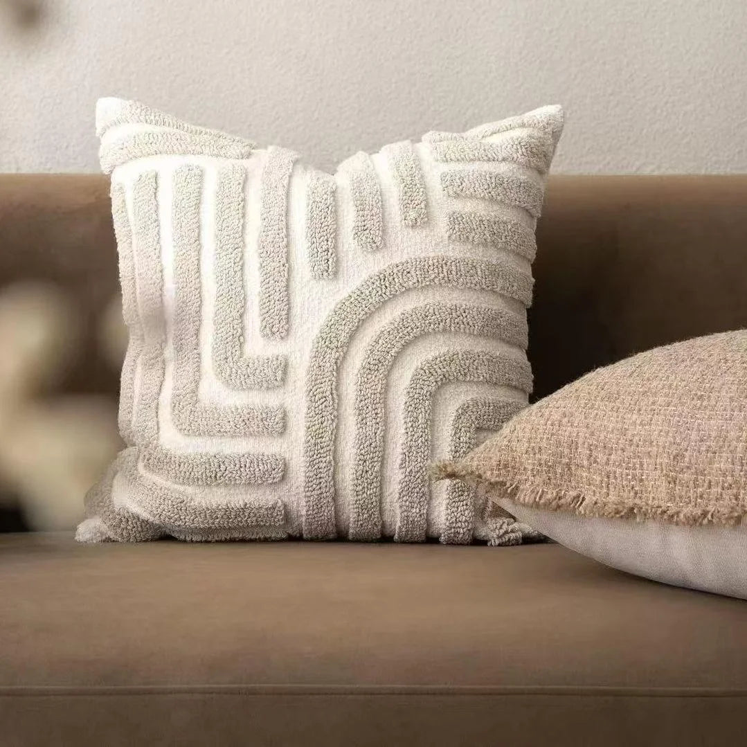 Boho Style Chenille Throw Pillow