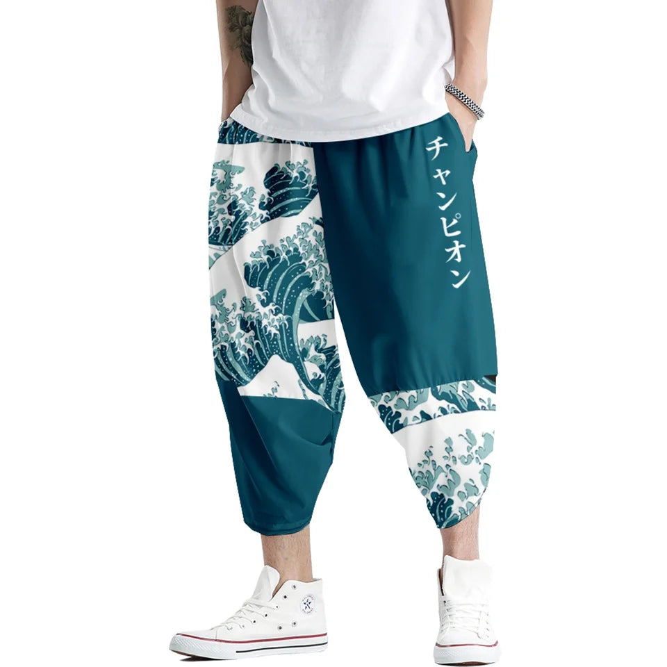 Vintage Japanese Kimono Pants By Nifineo Brown