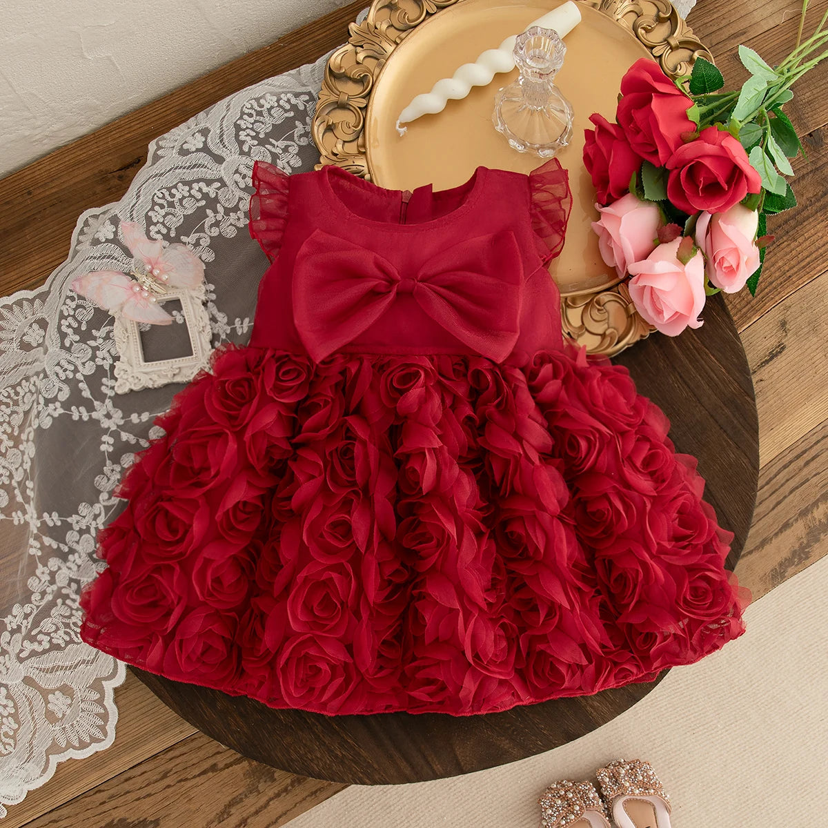 "The Red Princess" Children's Sleeveless Dress