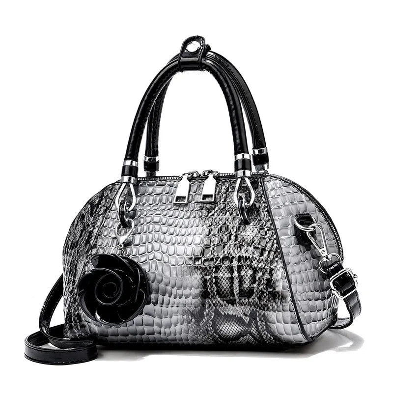 Yellow Crocodile Pattern Women Purse by Weixier