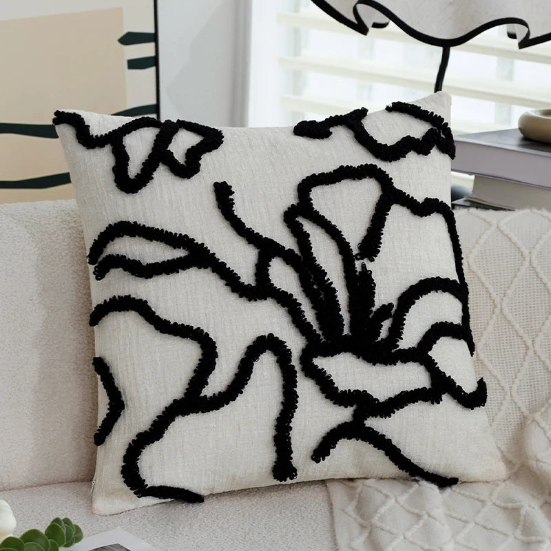 Boho Style Chenille Throw Pillow