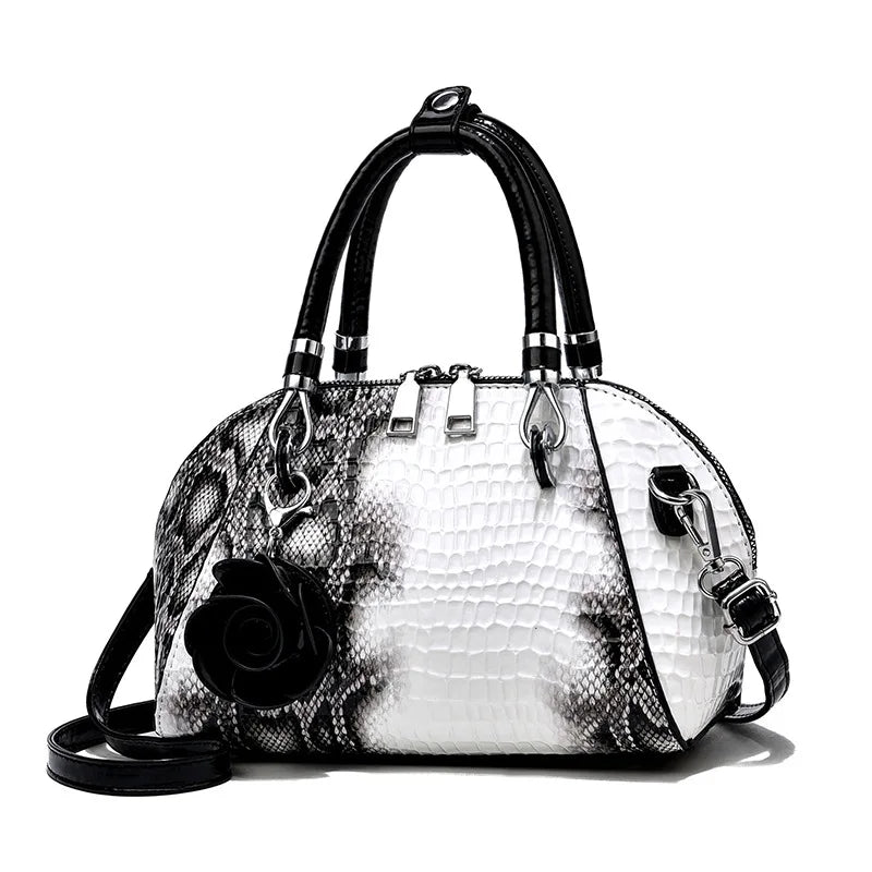 Yellow Crocodile Pattern Women Purse by Weixier