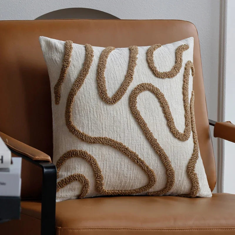 Boho Style Chenille Throw Pillow