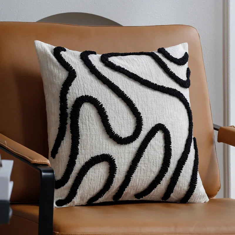 Boho Style Chenille Throw Pillow