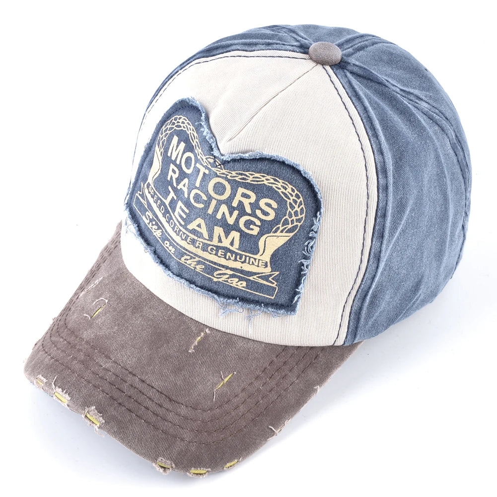 Vintage Washed Denim Unisex Baseball Cap