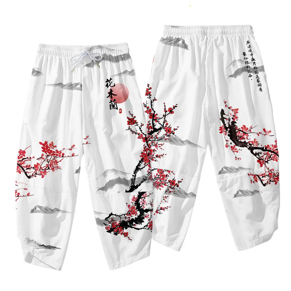 Vintage Japanese Kimono Pants By Nifineo Brown