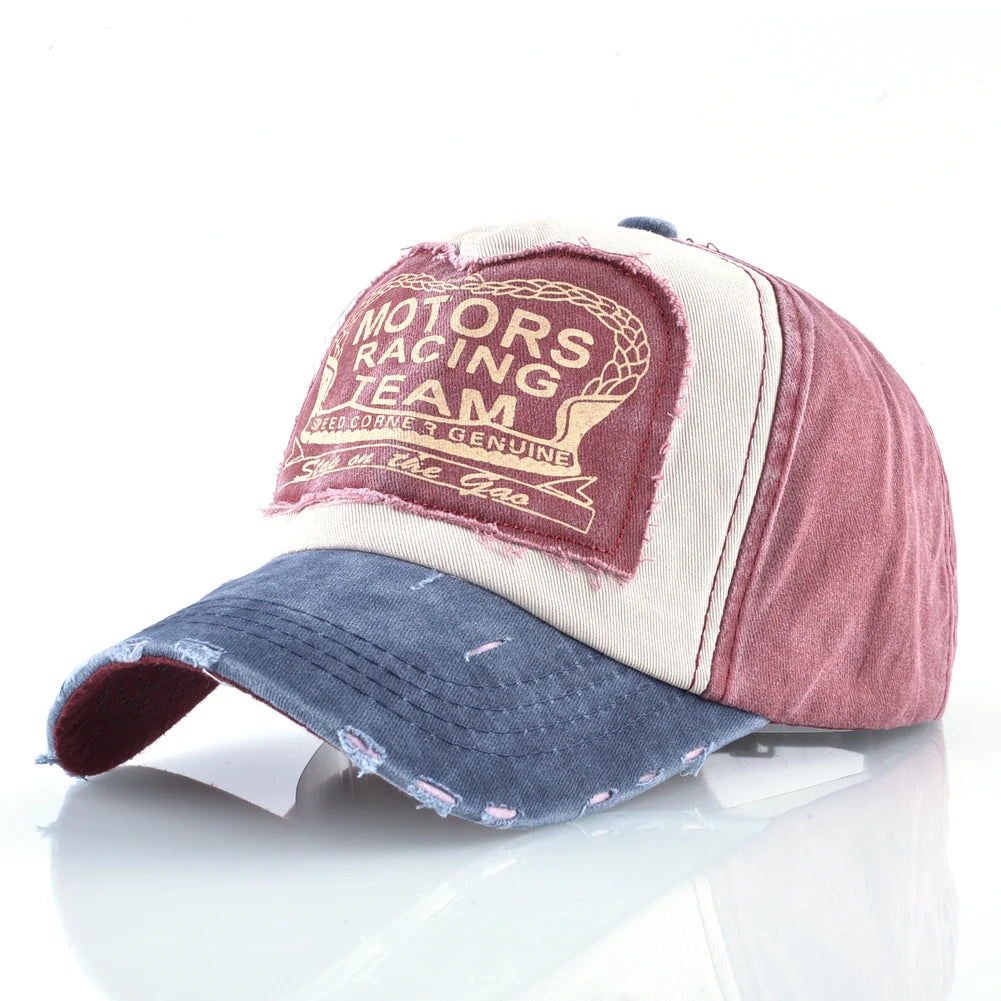 Vintage Washed Denim Unisex Baseball Cap