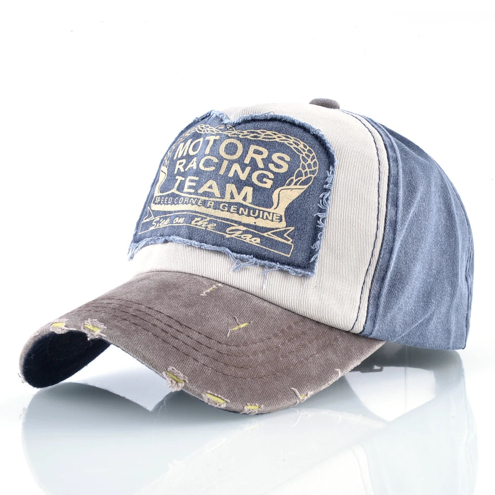 Vintage Washed Denim Unisex Baseball Cap