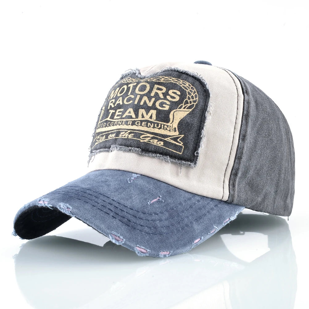 Vintage Washed Denim Unisex Baseball Cap