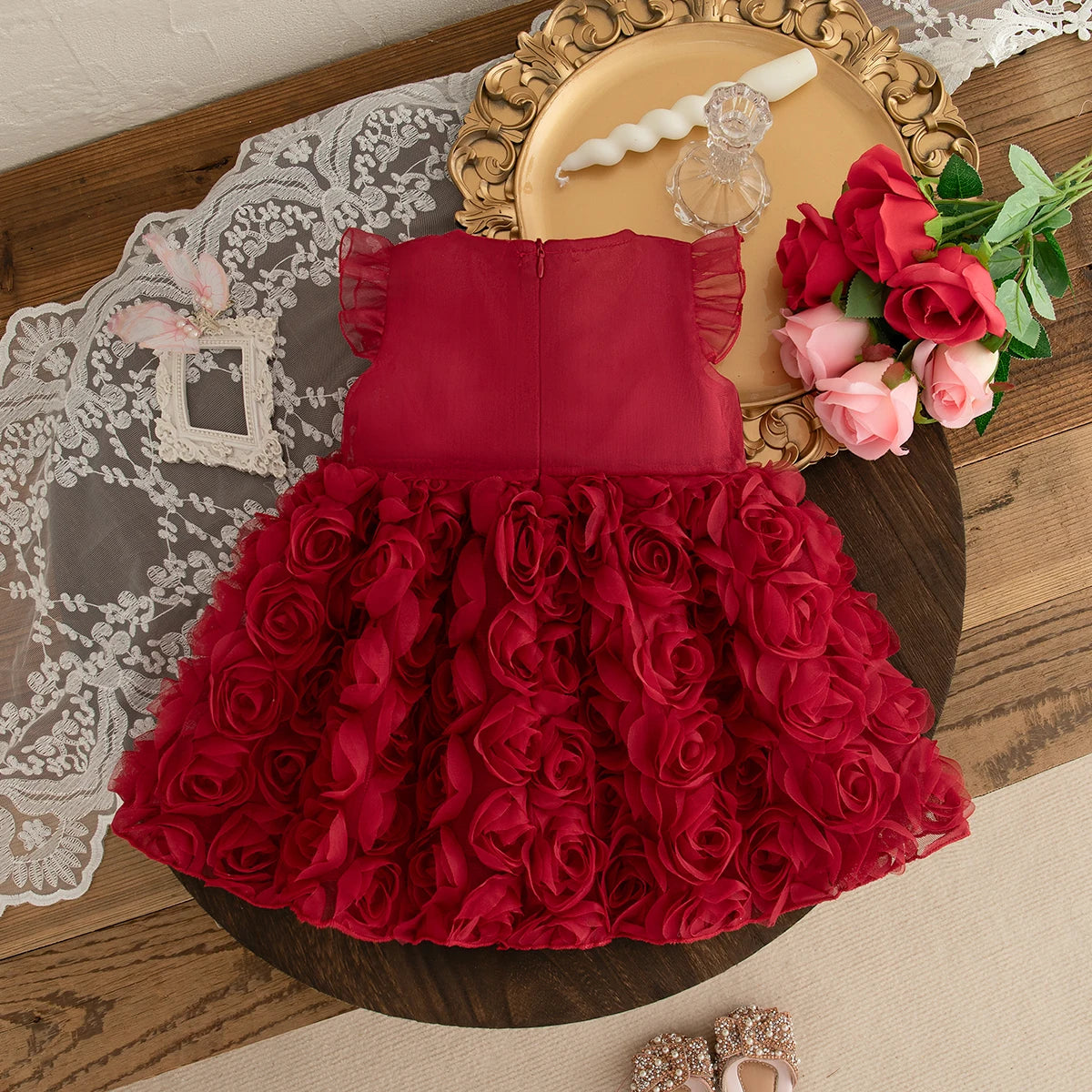 "The Red Princess" Children's Sleeveless Dress