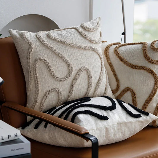 Boho Style Chenille Throw Pillow