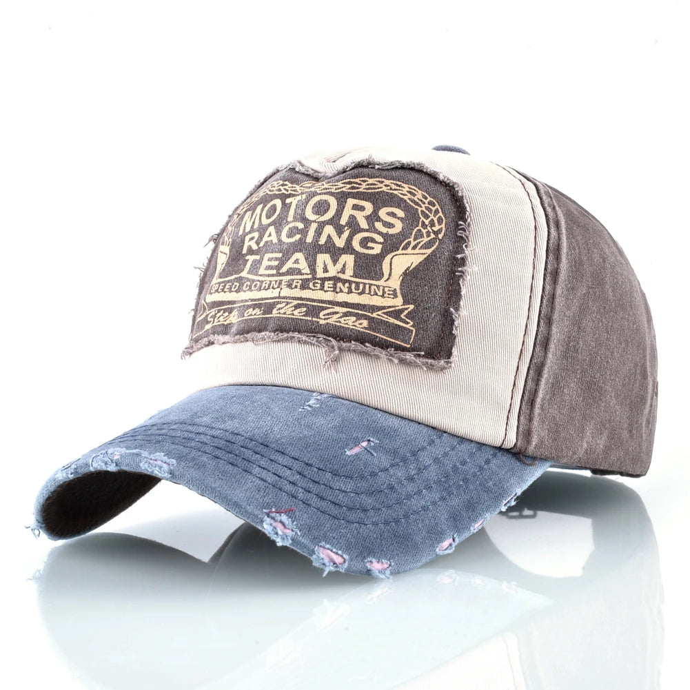 Vintage Washed Denim Unisex Baseball Cap