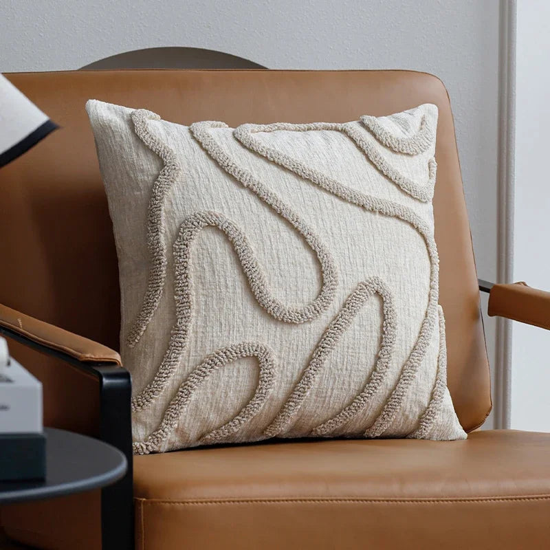 Boho Style Chenille Throw Pillow