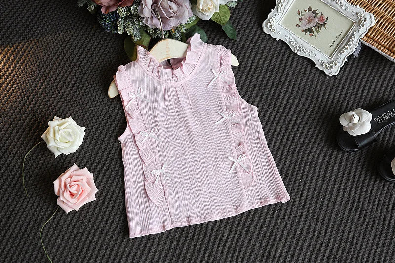 Baby Girls Ruffled Top + Shorts Outfit By Oopsmile