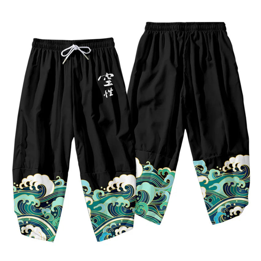 Vintage Japanese Kimono Pants By Nifineo Brown