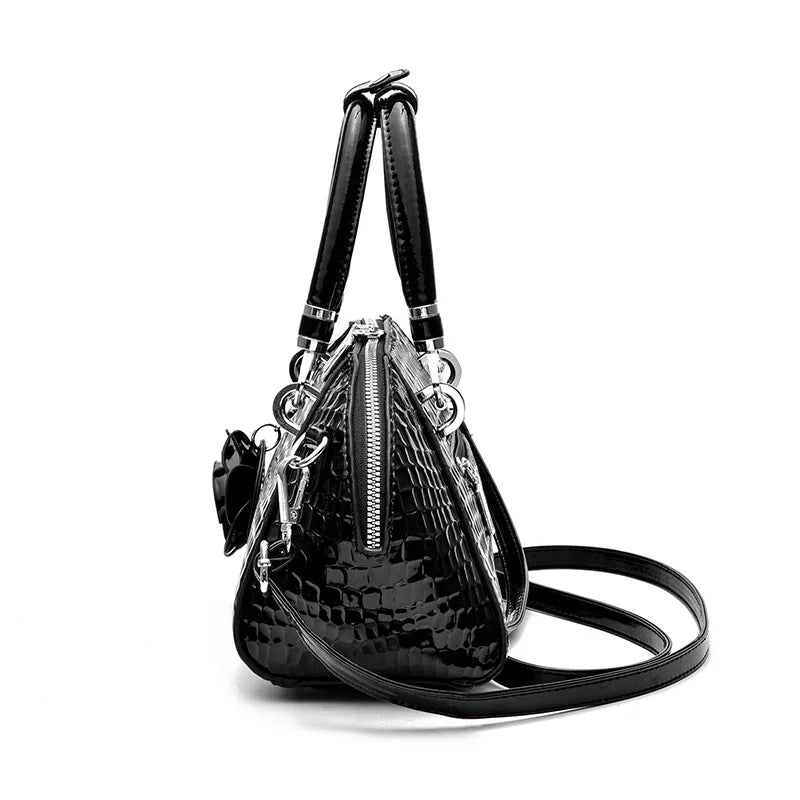 Yellow Crocodile Pattern Women Purse by Weixier