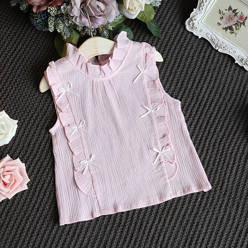 Baby Girls Ruffled Top + Shorts Outfit By Oopsmile