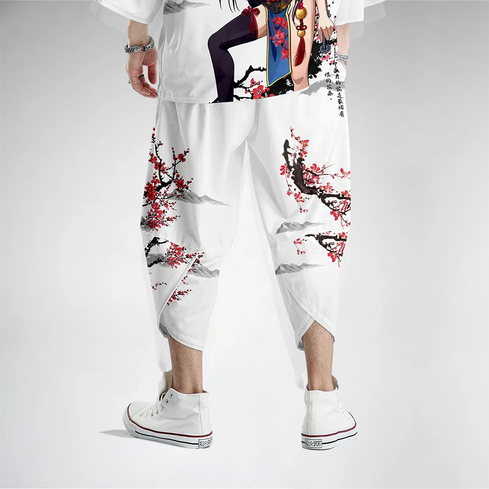 Vintage Japanese Kimono Pants By Nifineo Brown