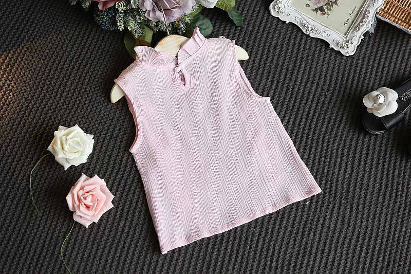 Baby Girls Ruffled Top + Shorts Outfit By Oopsmile