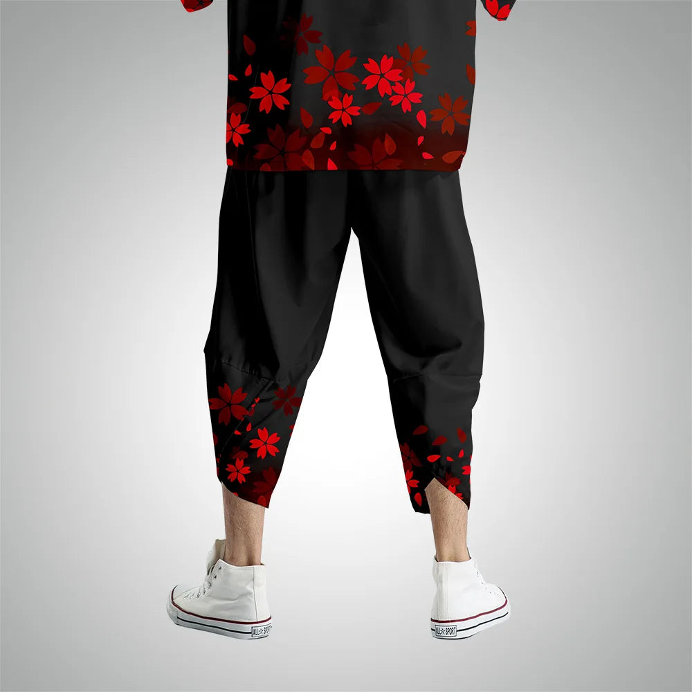 Vintage Japanese Kimono Pants By Nifineo Brown