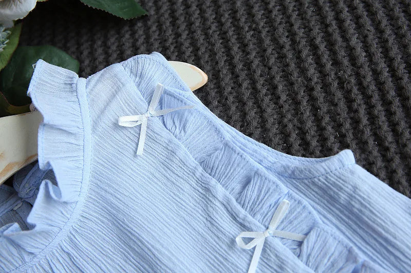 Baby Girls Ruffled Top + Shorts Outfit By Oopsmile