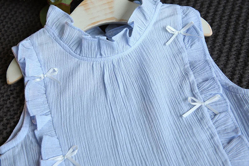 Baby Girls Ruffled Top + Shorts Outfit By Oopsmile