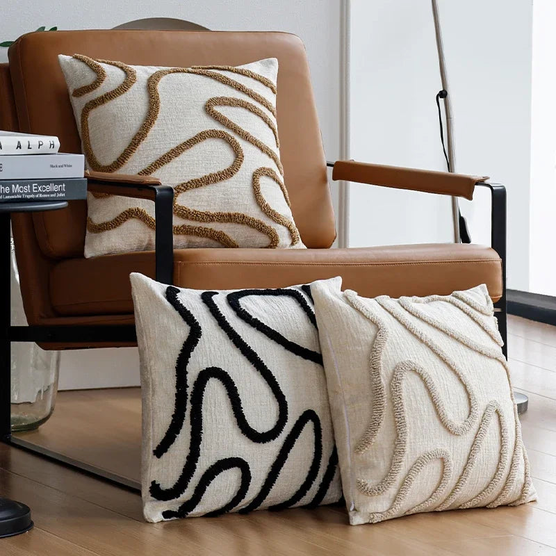 Boho Style Chenille Throw Pillow